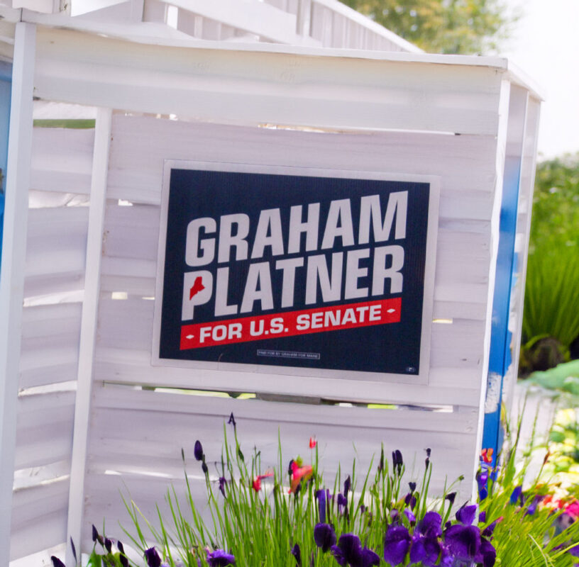 Graham Platner 2026 Yard Sign