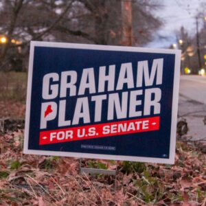 Graham Platner 2026 Yard Sign