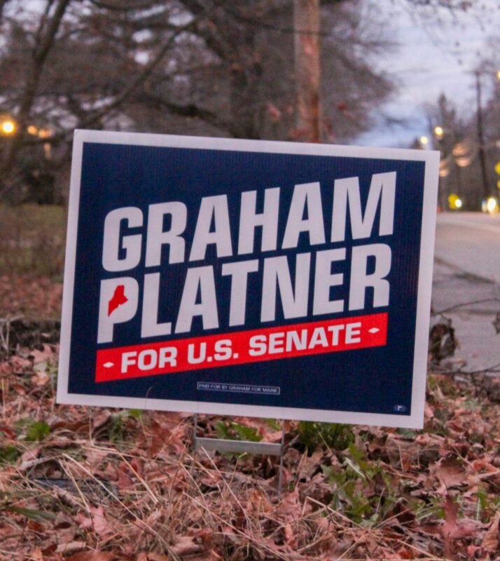 Graham Platner 2026 Yard Sign