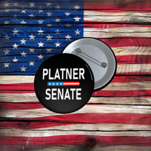 Graham Platner Button Small to Large Maine Senator Platner Pin