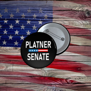 Graham Platner Button Small to Large Maine Senator Platner Pin