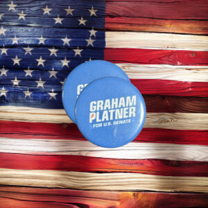 Graham Platner For Senate Button