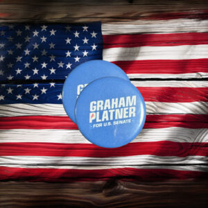 Graham Platner For Senate Button