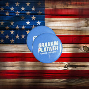 Graham Platner For Senate Button