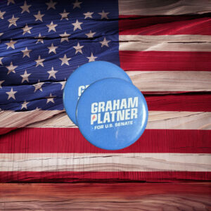 Graham Platner For Senate Button