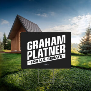 Graham Platner Logo Yard Sign