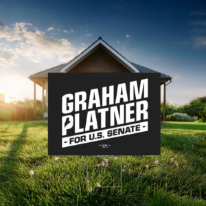 Graham Platner Logo Yard Sign