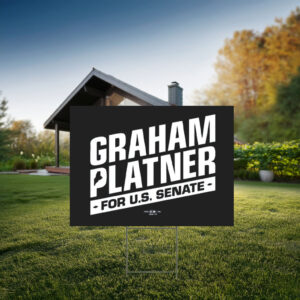 Graham Platner Logo Yard Sign