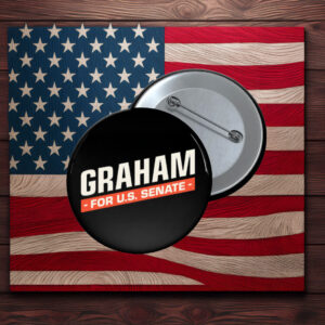 Graham Platner Senate 2026 Logo Button