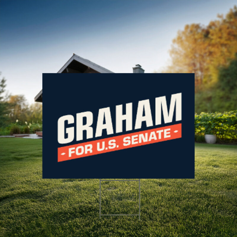 Graham Platner Senate 2026 Logo Yard Sign