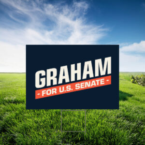 Graham Platner Senate 2026 Logo Yard Sign