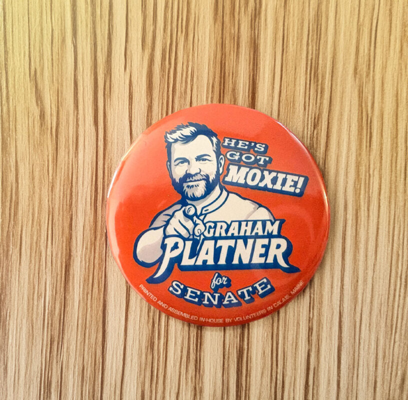 Graham Platner Senate Campaign Button