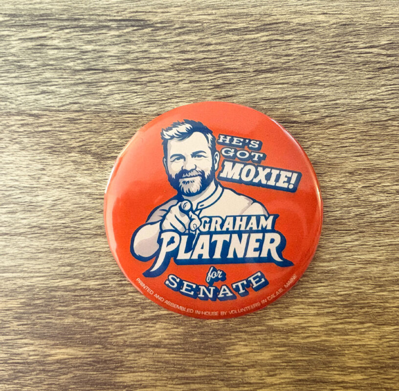 Graham Platner Senate Campaign Button