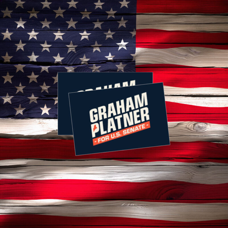 Graham Platner U.S. Senate Logo Sticker
