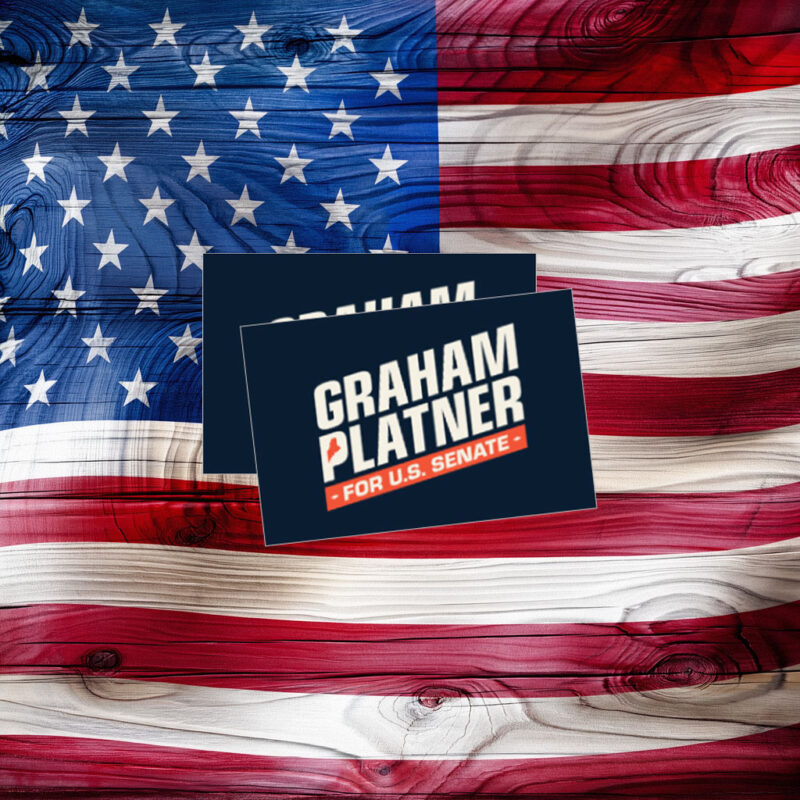 Graham Platner U.S. Senate Logo Sticker
