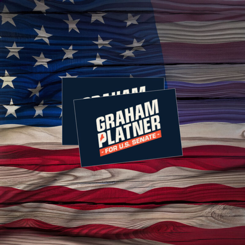 Graham Platner U.S. Senate Logo Sticker