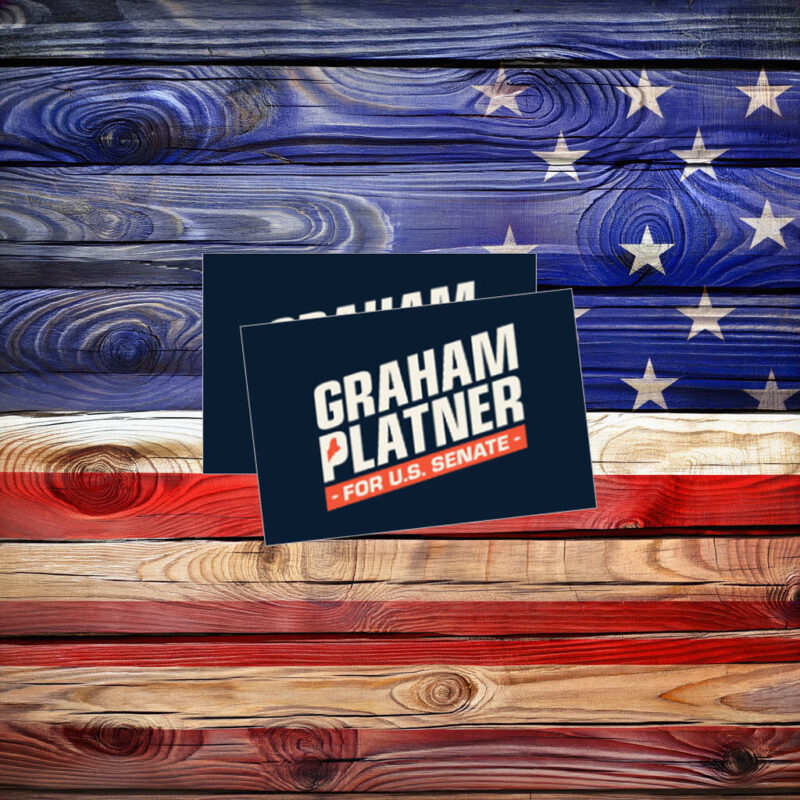 Graham Platner U.S. Senate Logo Sticker