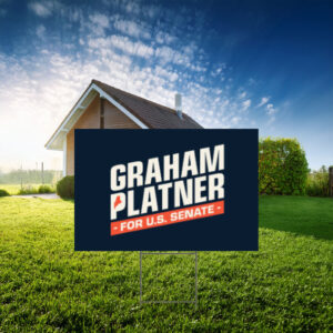 Graham Platner U.S. Senate Logo Yard Sign