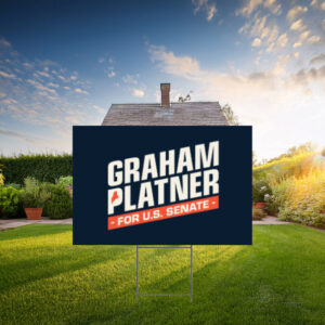 Graham Platner U.S. Senate Logo Yard Sign