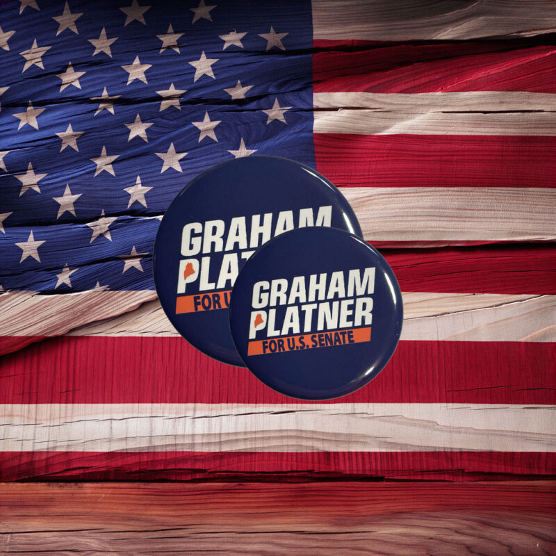 Graham Platner U.S. Senate Maine 2026 Pin