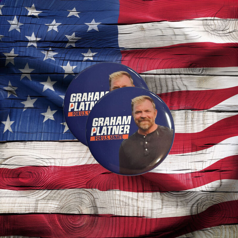 Graham Platner U.S. Senate Maine 2026 Pin Button