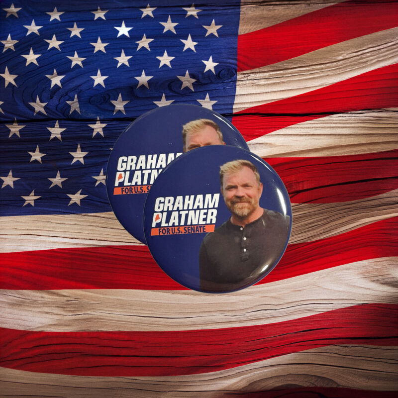 Graham Platner U.S. Senate Maine 2026 Pin Button