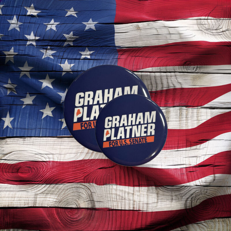 Graham Platner U.S. Senate Maine 2026 Pin