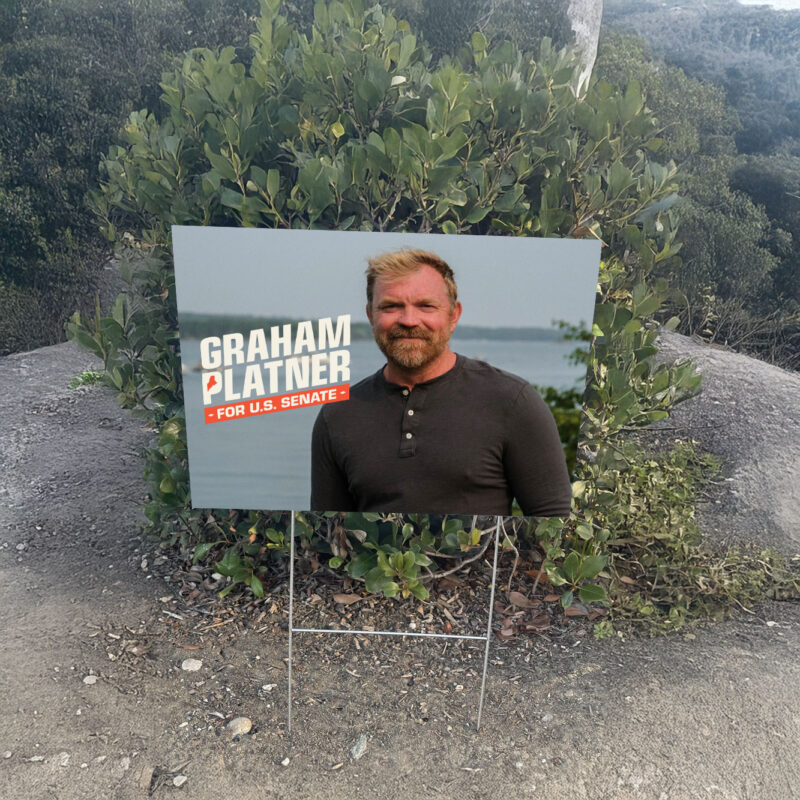 Graham Platner Yard Sign