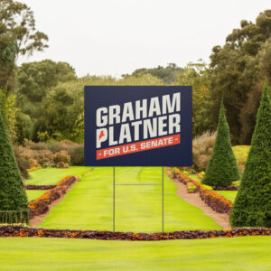 Graham Platner for Senate 2026 Yard Sign