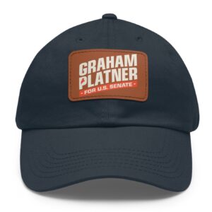 Graham Platner for Senate Dad Hat with Leather Patch