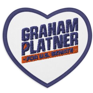 Graham Platner for Senate Embroidered Patches