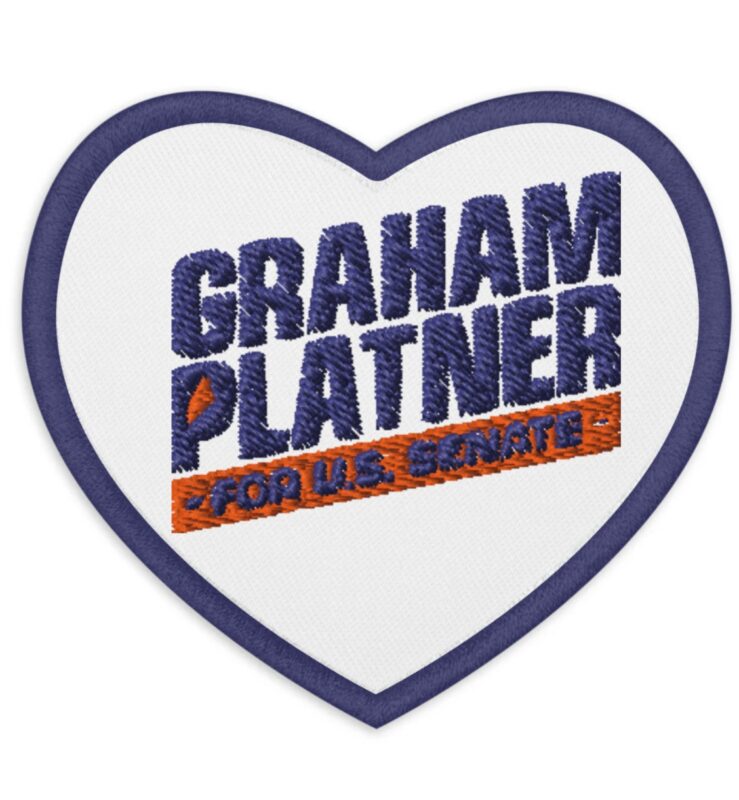Graham Platner for Senate Embroidered Patches