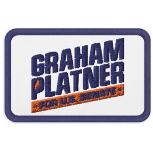 Graham Platner for Senate Embroidered Patches