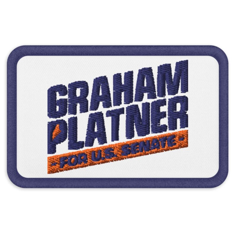 Graham Platner for Senate Embroidered Patches