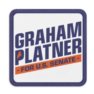 Graham Platner for Senate Embroidered Patches