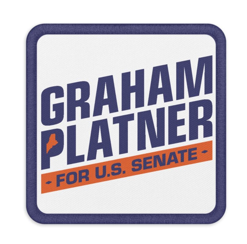 Graham Platner for Senate Embroidered Patches