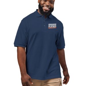 Graham Platner for Senate Embroidered Polo