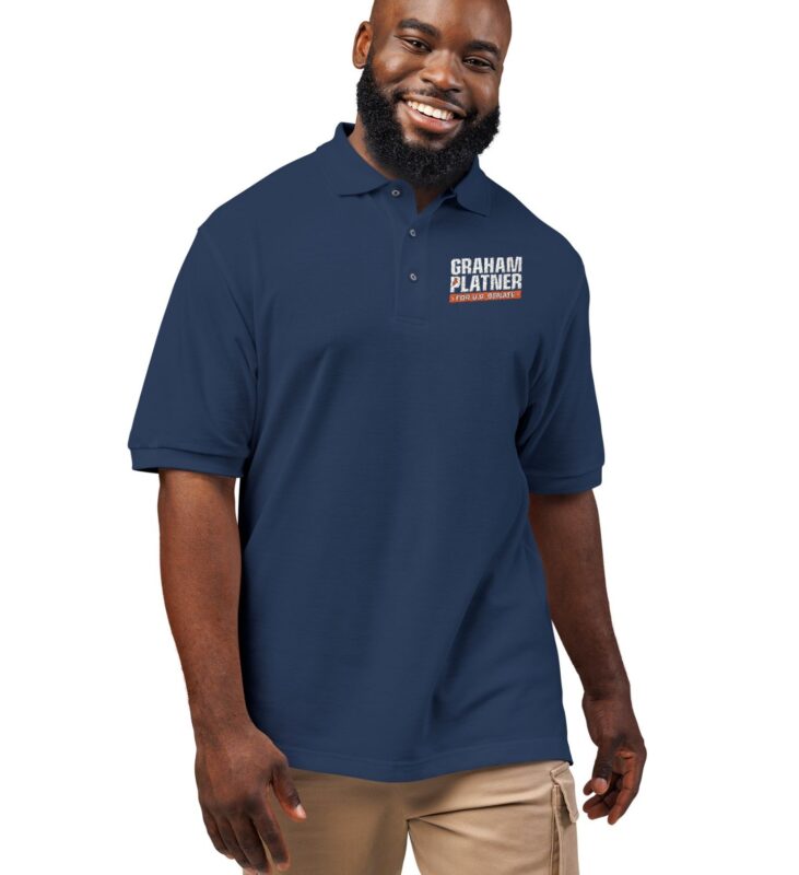 Graham Platner for Senate Embroidered Polo