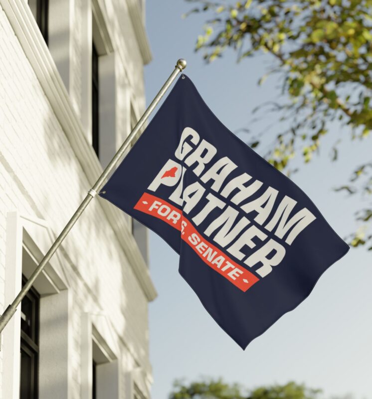 Graham Platner for Senate Flag