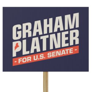 Graham Platner for Senate Protest Sign