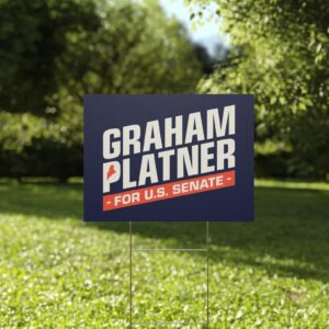 Graham Platner for Senate Yard Sign