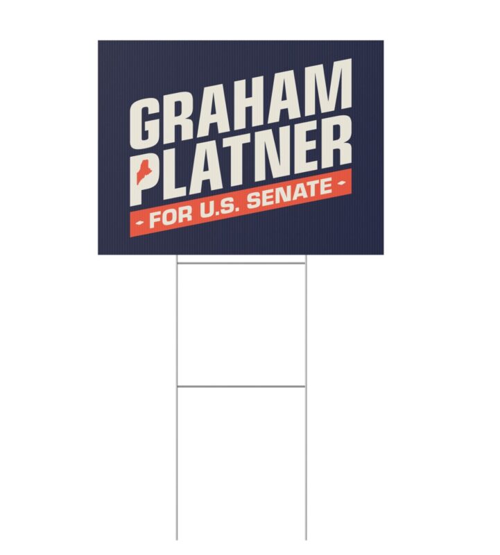 Graham Platner for Senate Yard Sign