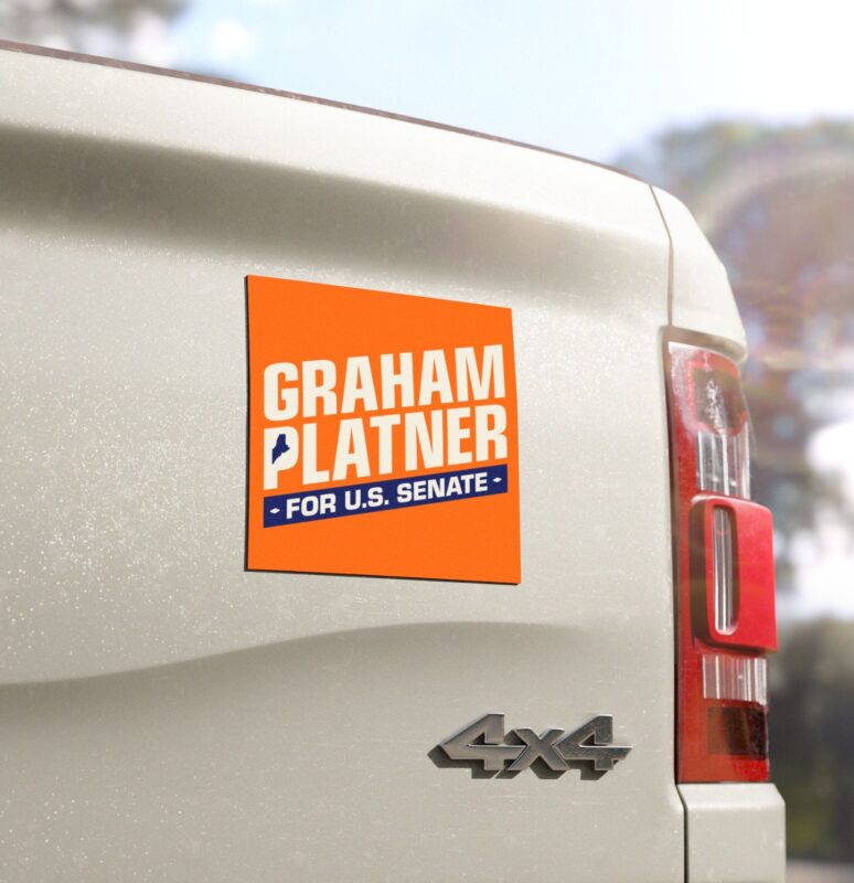Graham for Maine Car Magnet Sticker