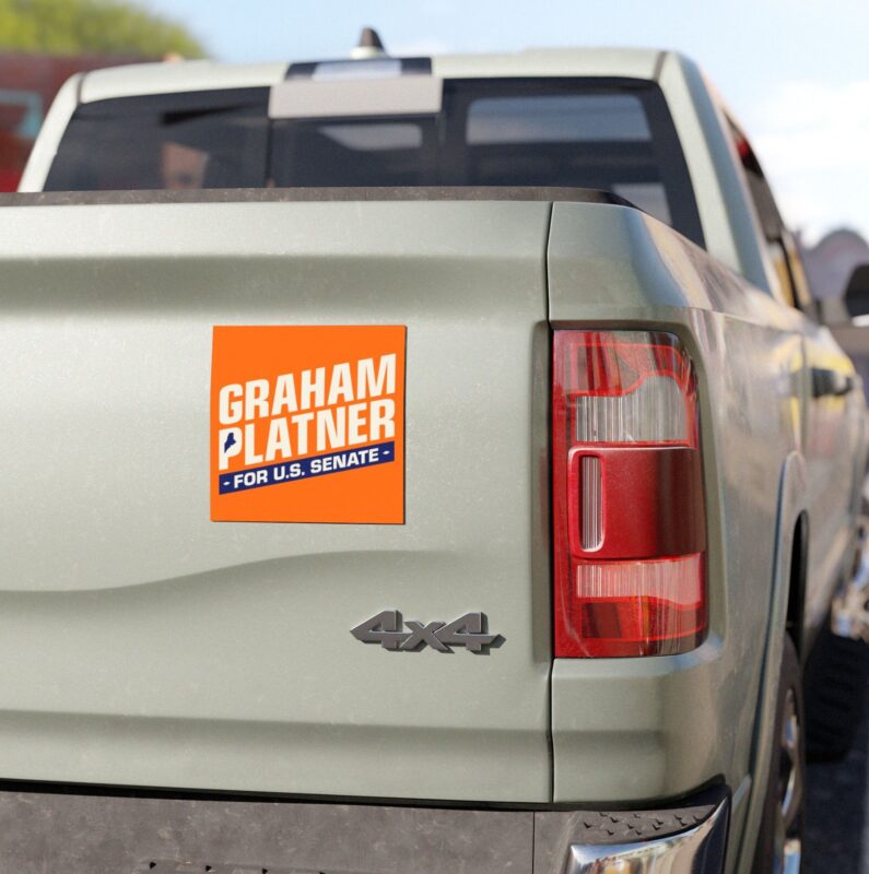 Graham for Maine Car Magnet Sticker
