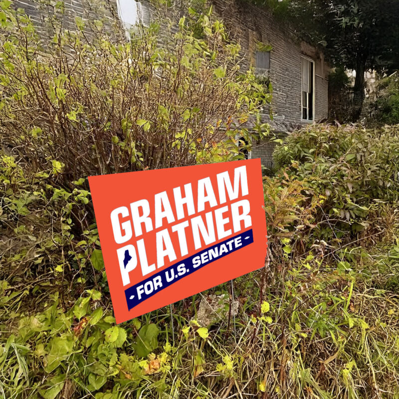 Graham for Maine Yard Sign
