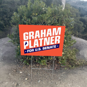Graham for Maine Yard Sign