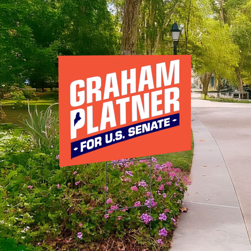 Graham for Maine Yard Sign