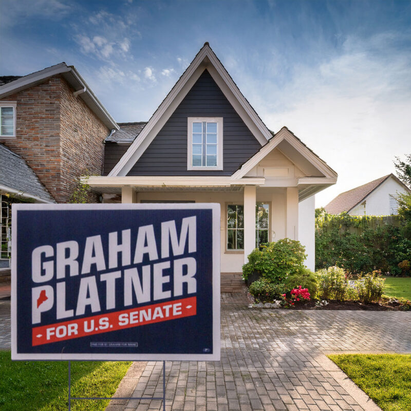Graham Platner 2026 Yard Sign
