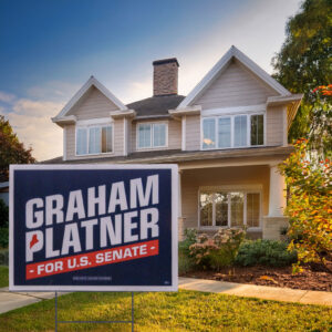Graham Platner 2026 Yard Sign