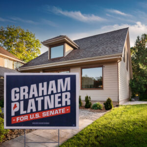 Graham Platner 2026 Yard Sign